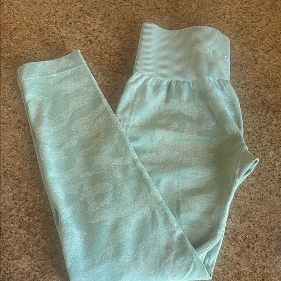 NVGTN Leggings - Teal Camo SZ M - Picture 4 of 6